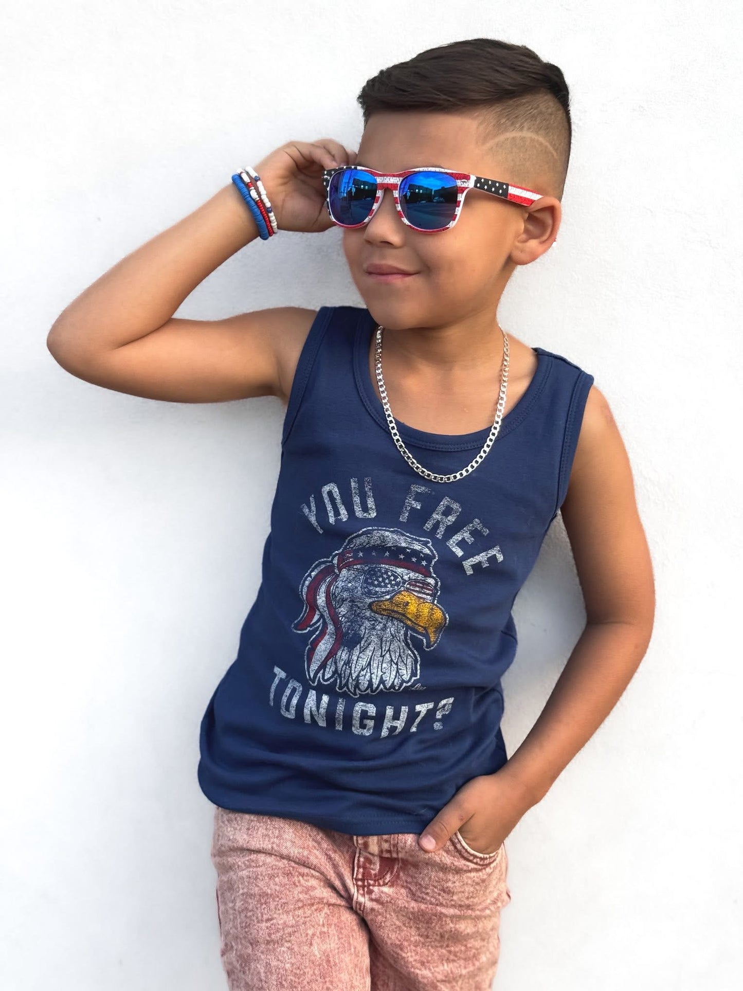 Kid’s rugged flag sunnies