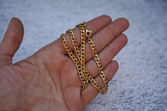 3.6mm Gold Plated stainless Miami Cuban