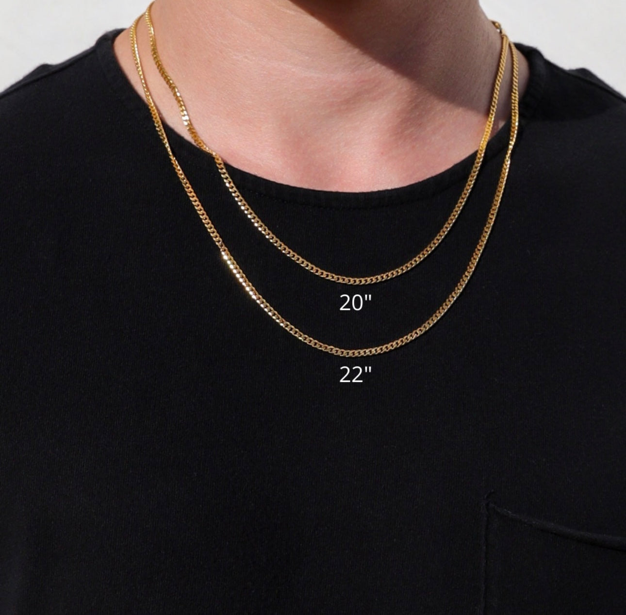 3.6mm Gold Plated stainless Miami Cuban