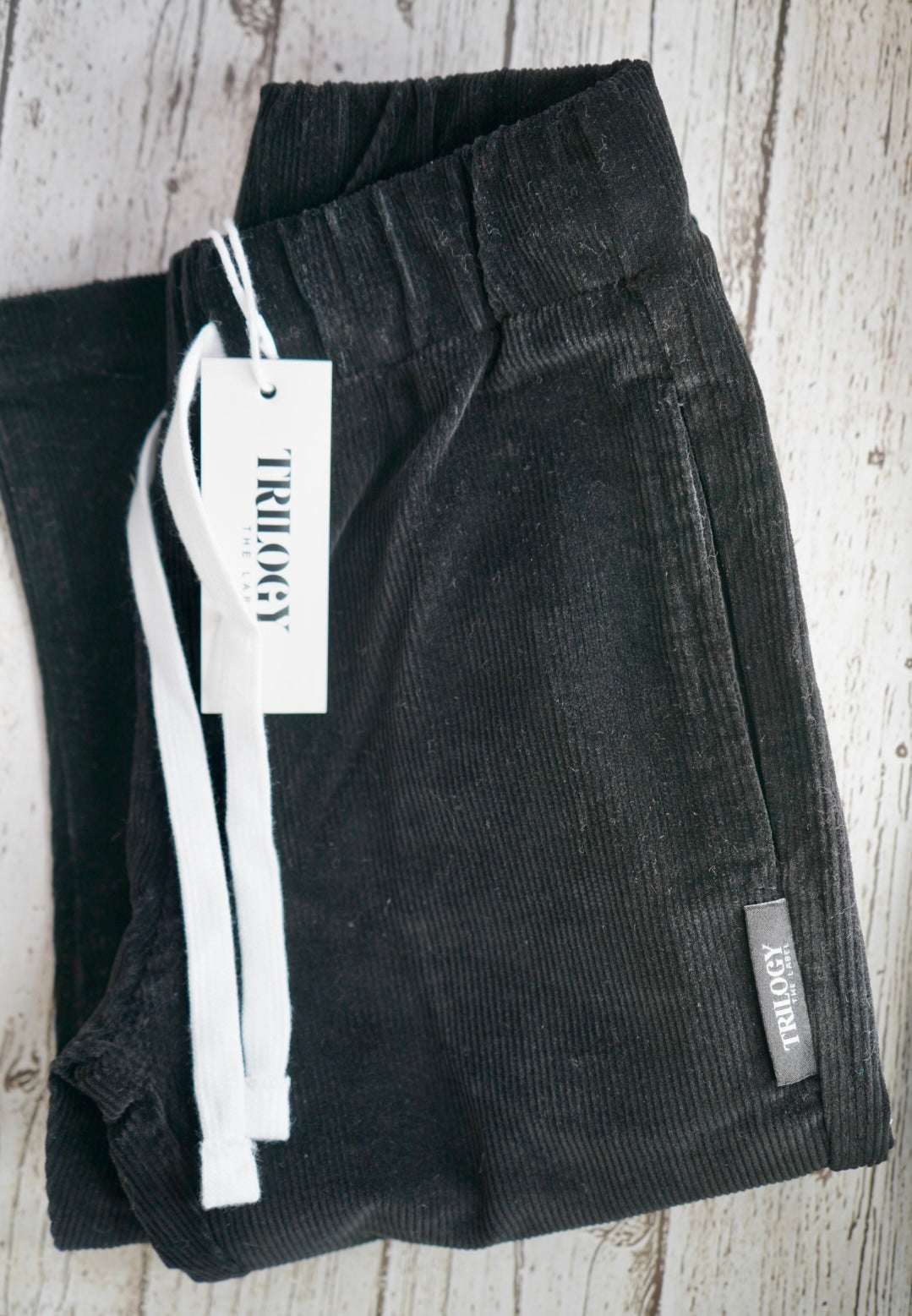Trilogy black cord pants 3T, 5T, 10T