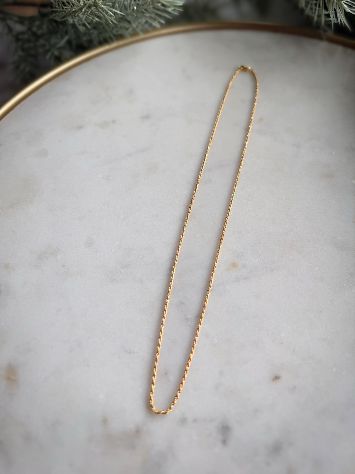 1.5mm sterling silver diamond-cut rope necklace