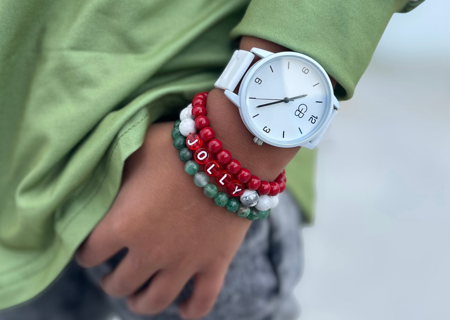 White howlette “jolly” bracelet