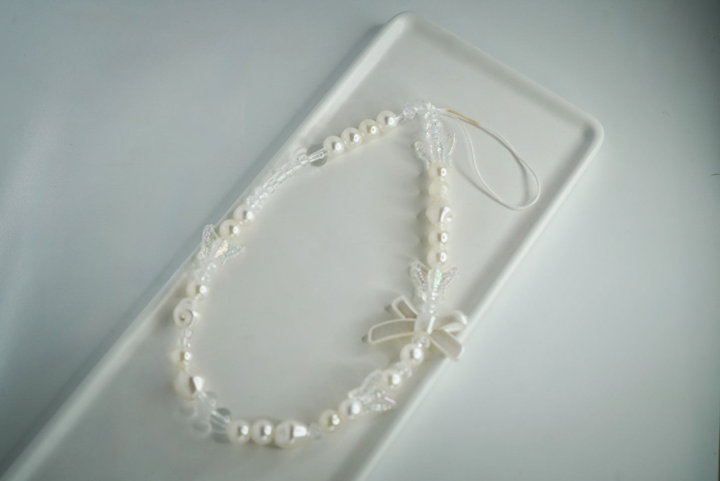 Phone charm wrist strap butterflies