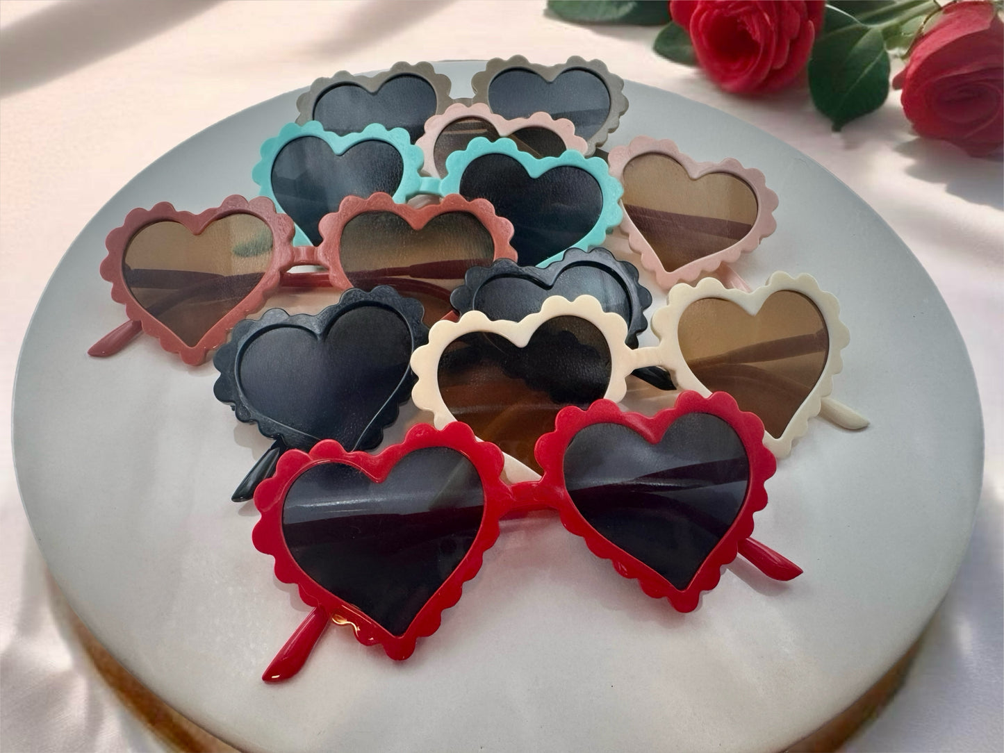 Scalloped hearts