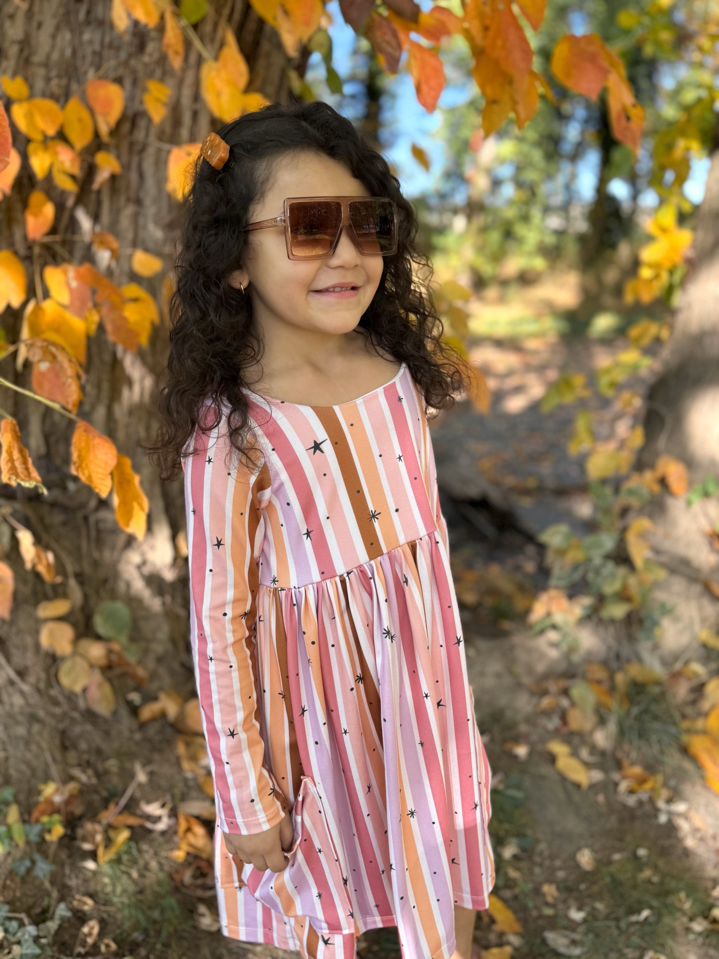 Oversized brown shades