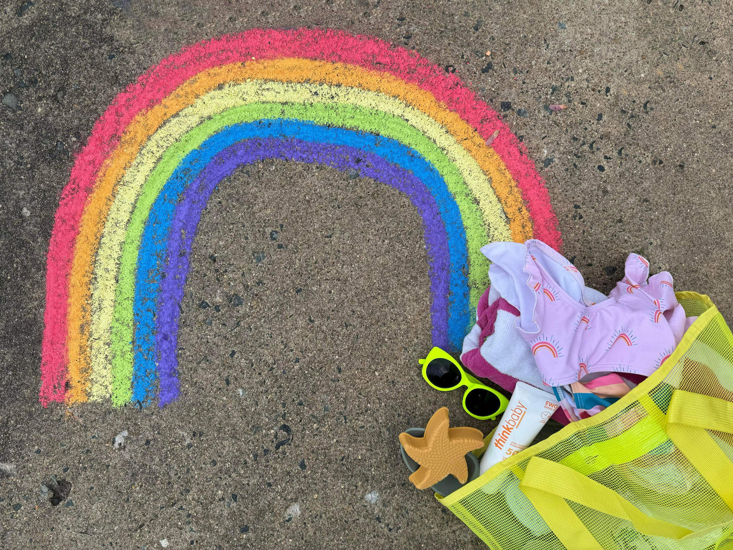 Large mesh beach bag