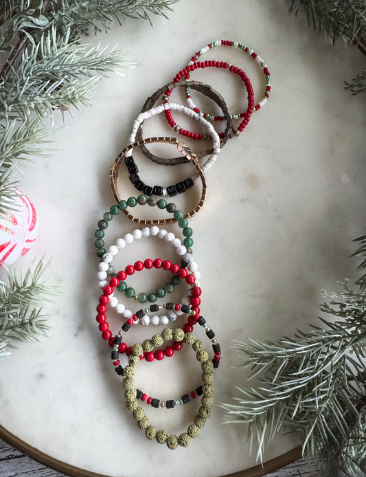 Men’s Holiday mix & match bracelets