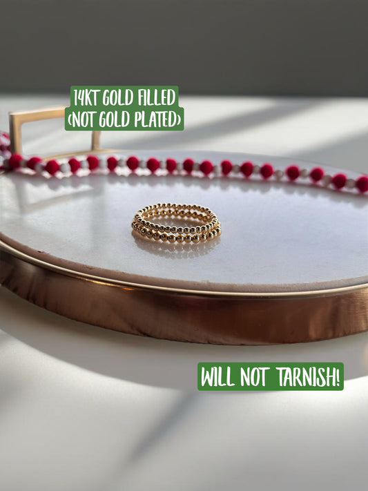 Gold filled beaded bracelets