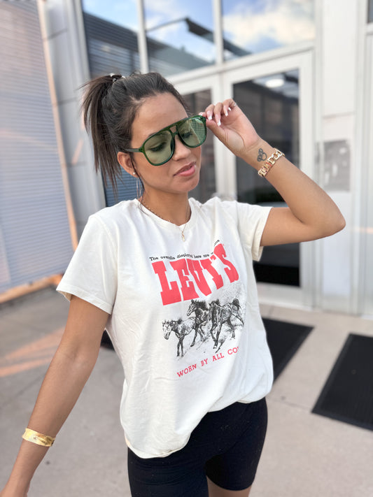 Translucent oversized double bridge vintage aviators