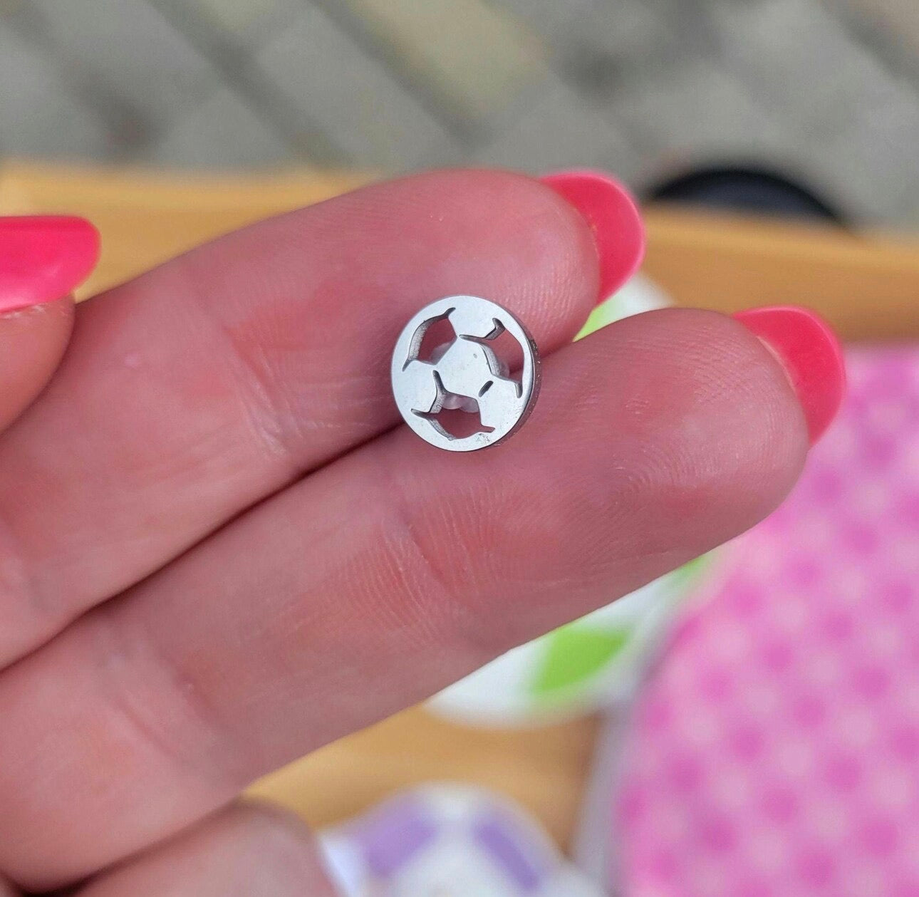 Stainless soccer ball ⚽️ studs