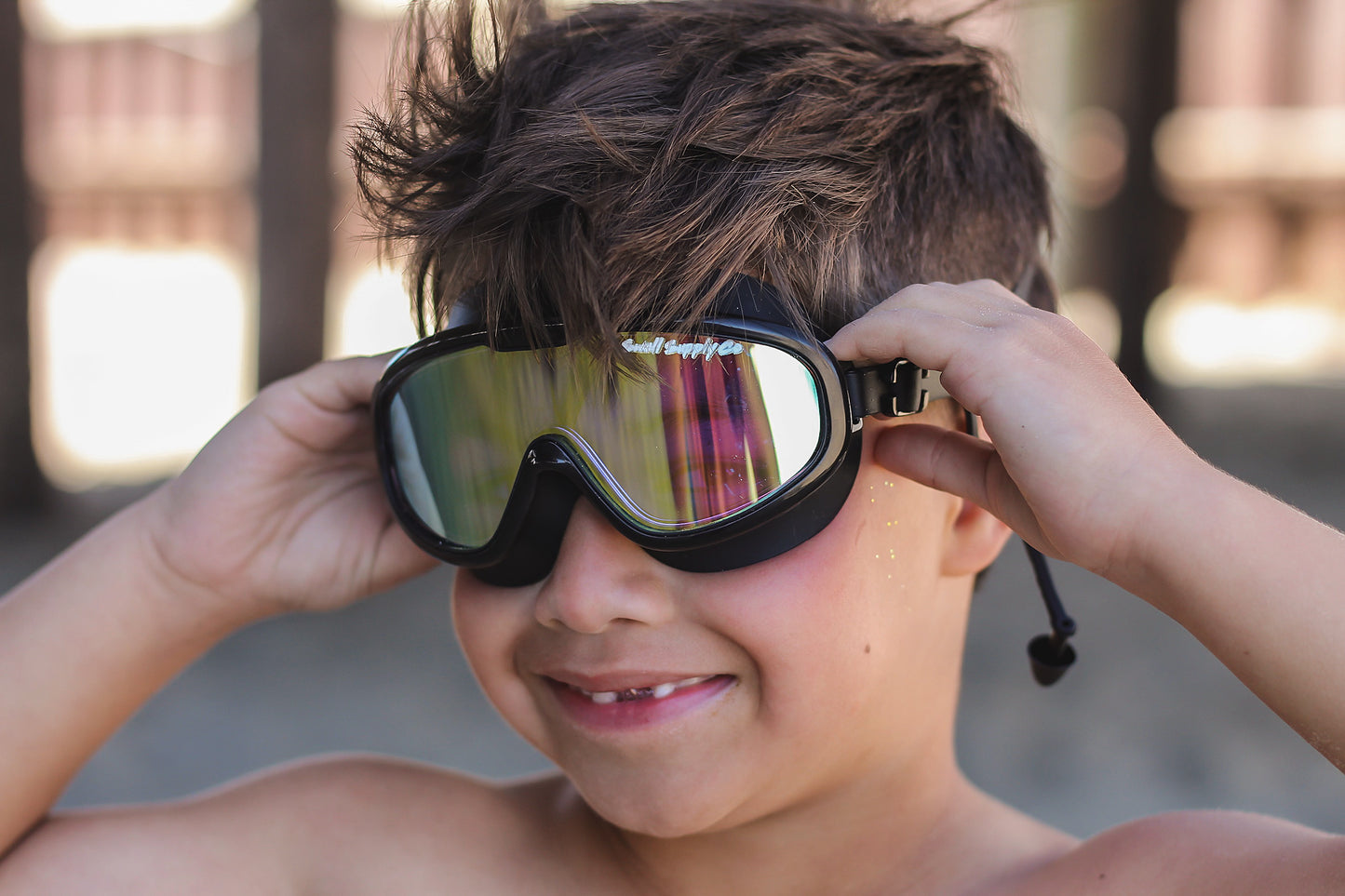 Swell UV protected swim goggles