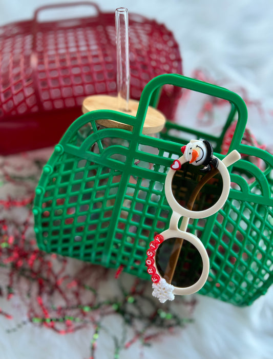 Red & green retro baskets