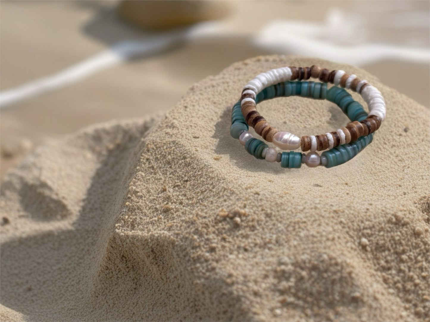 Coastal pearl set of 2