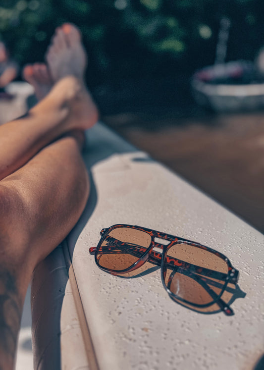 Leopard square aviators