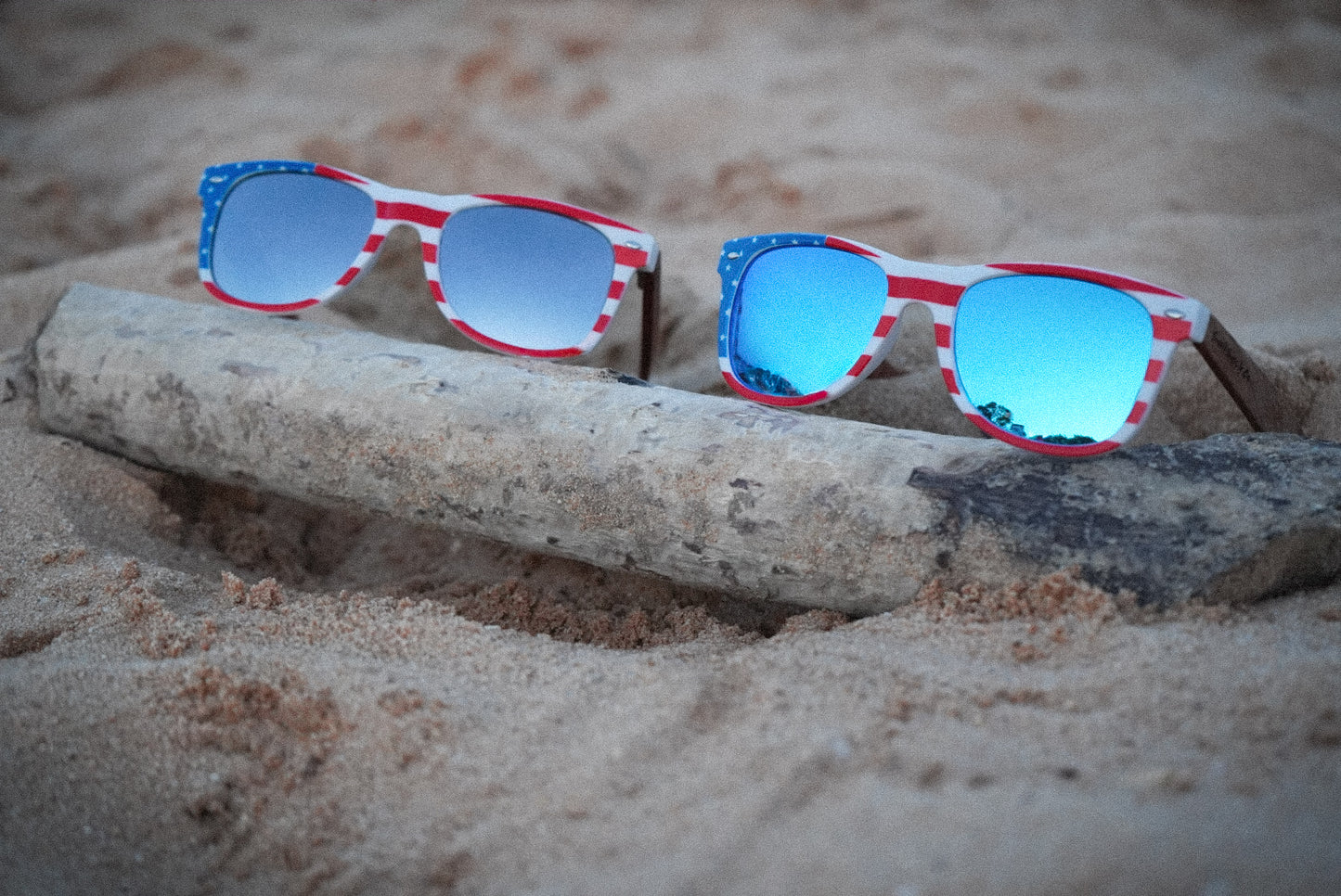 Adult Shoreline 1776 polarized bamboo Wayfarers