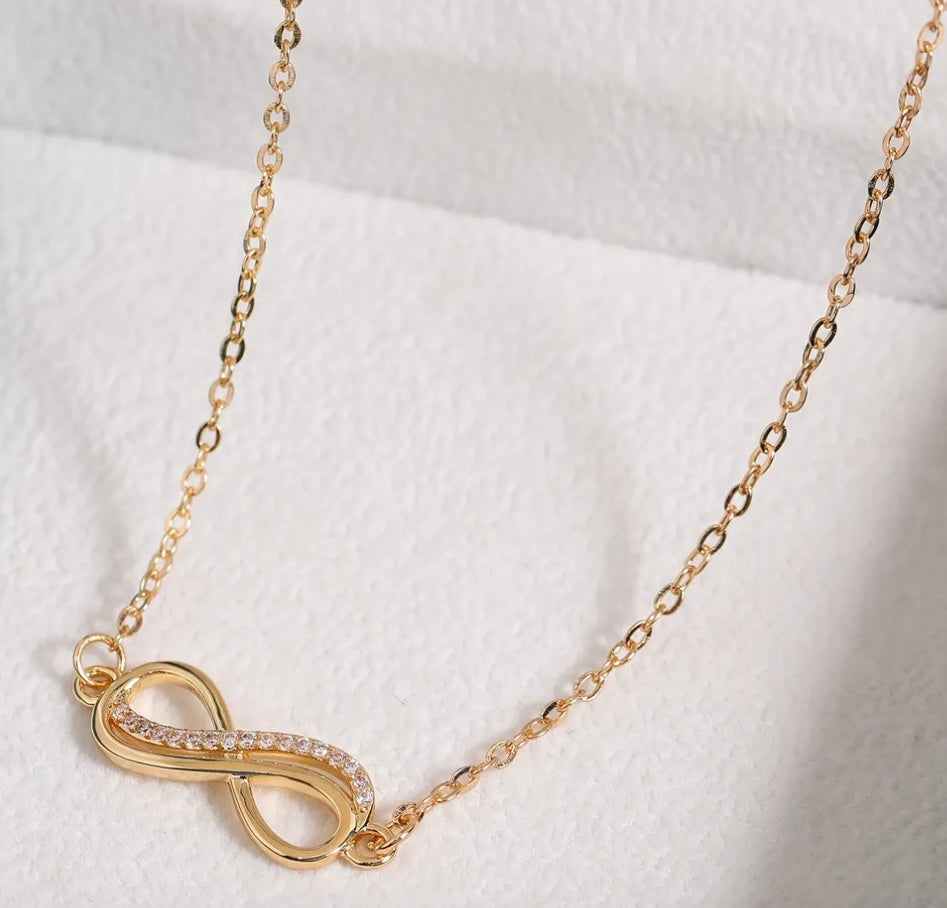 Women’s dainty infinity necklace for autism acceptance