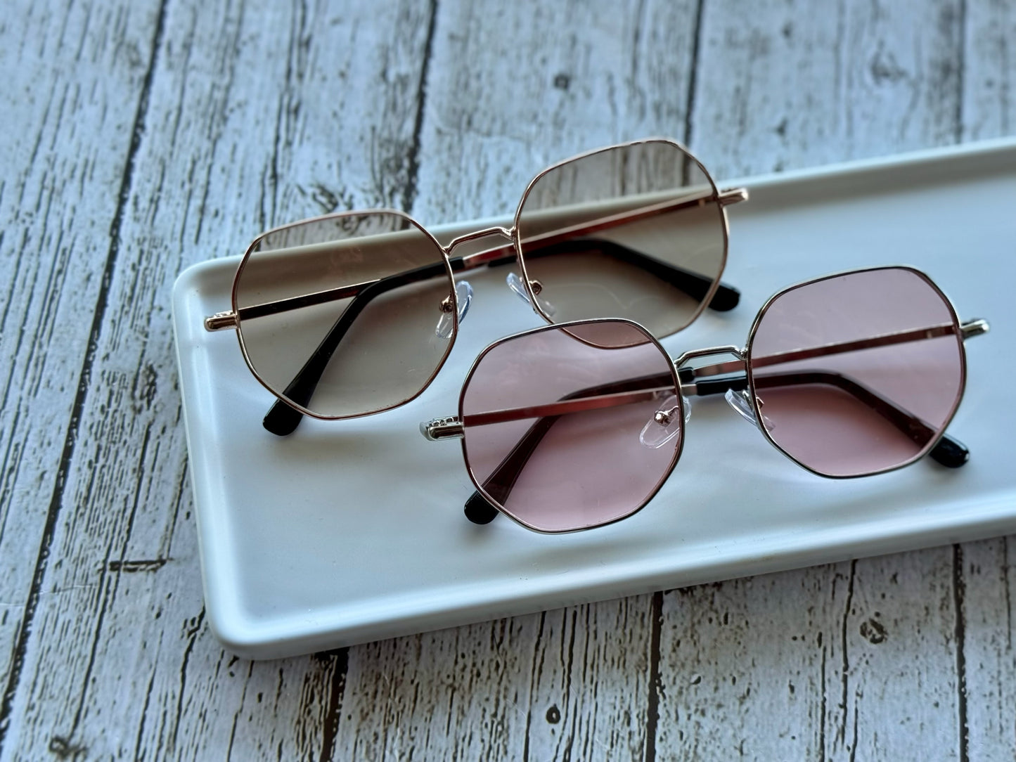 Metal polygonal sunnies