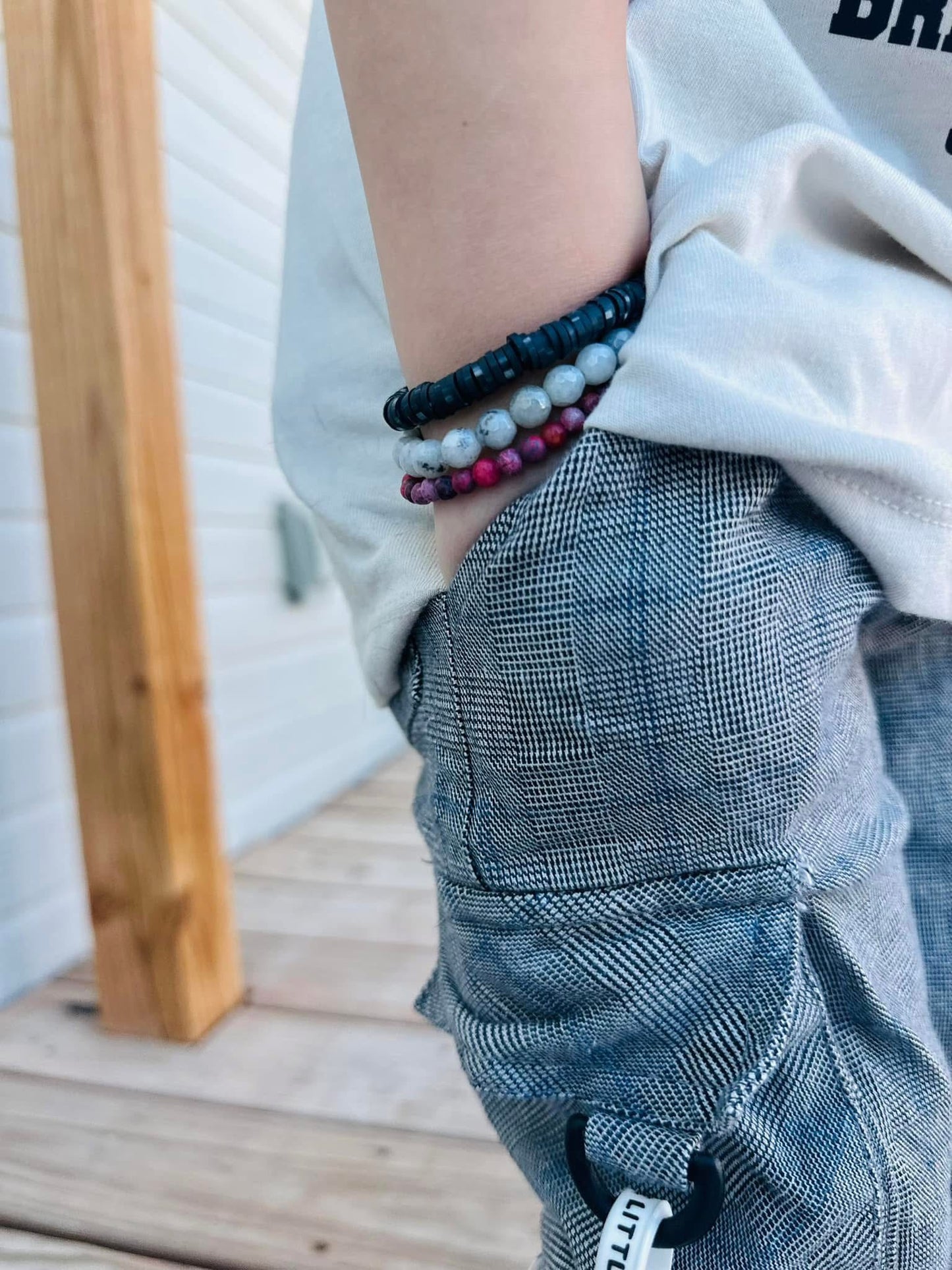 Mauve stones set of 3