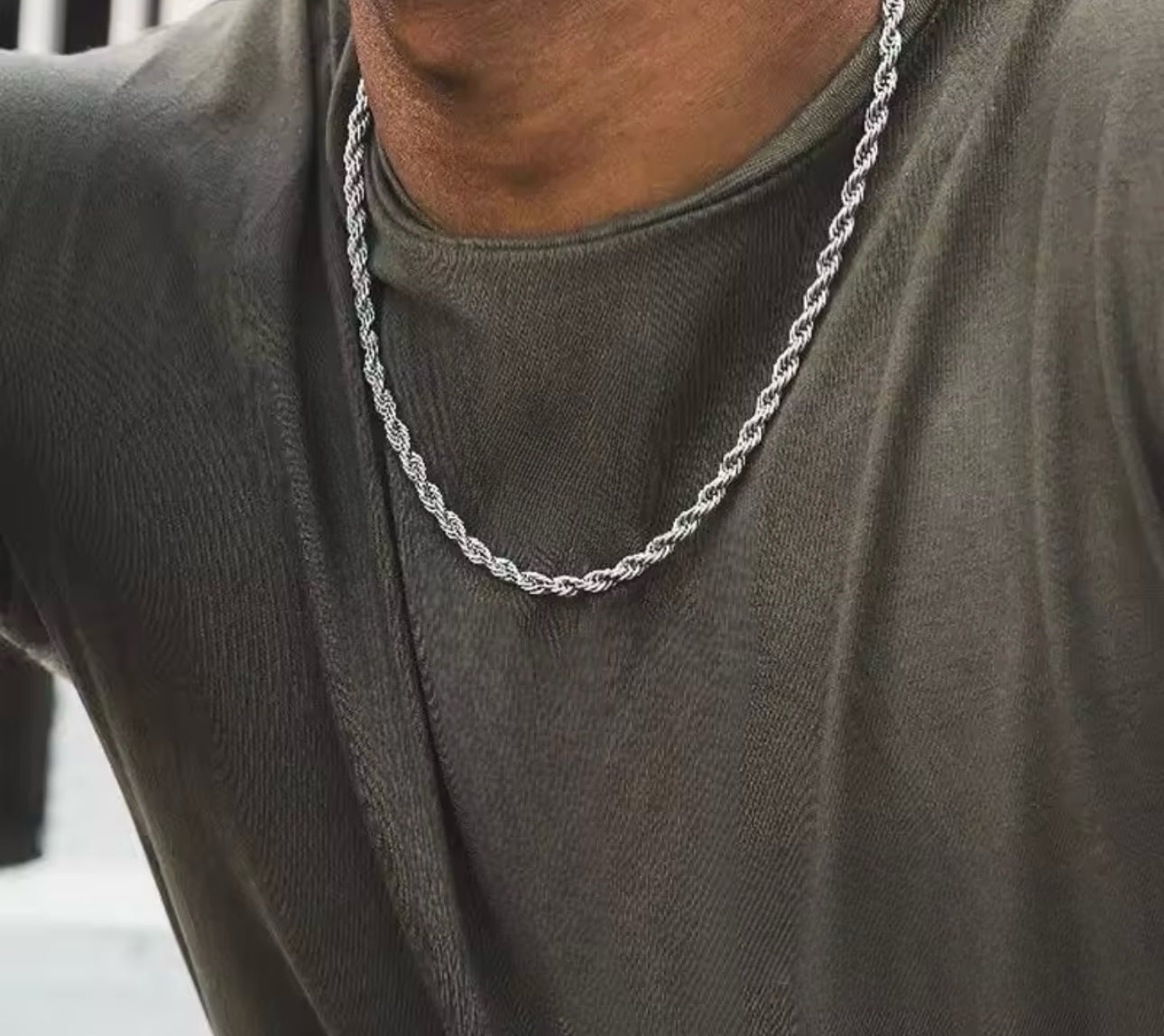 3mm Sterling Silver Twist Rope