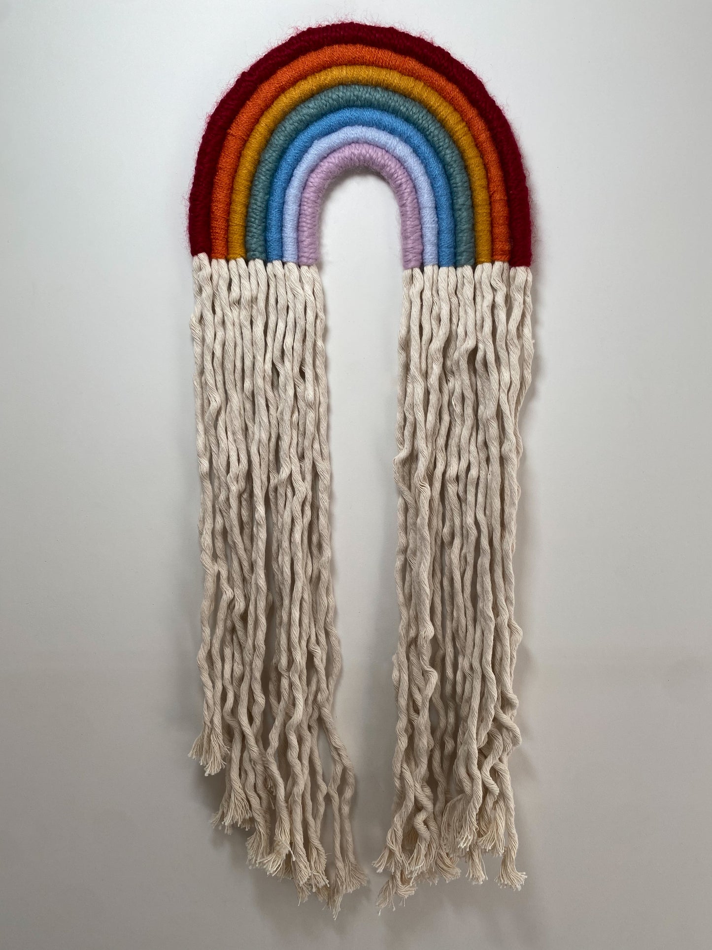 Muted rainbow bow holder