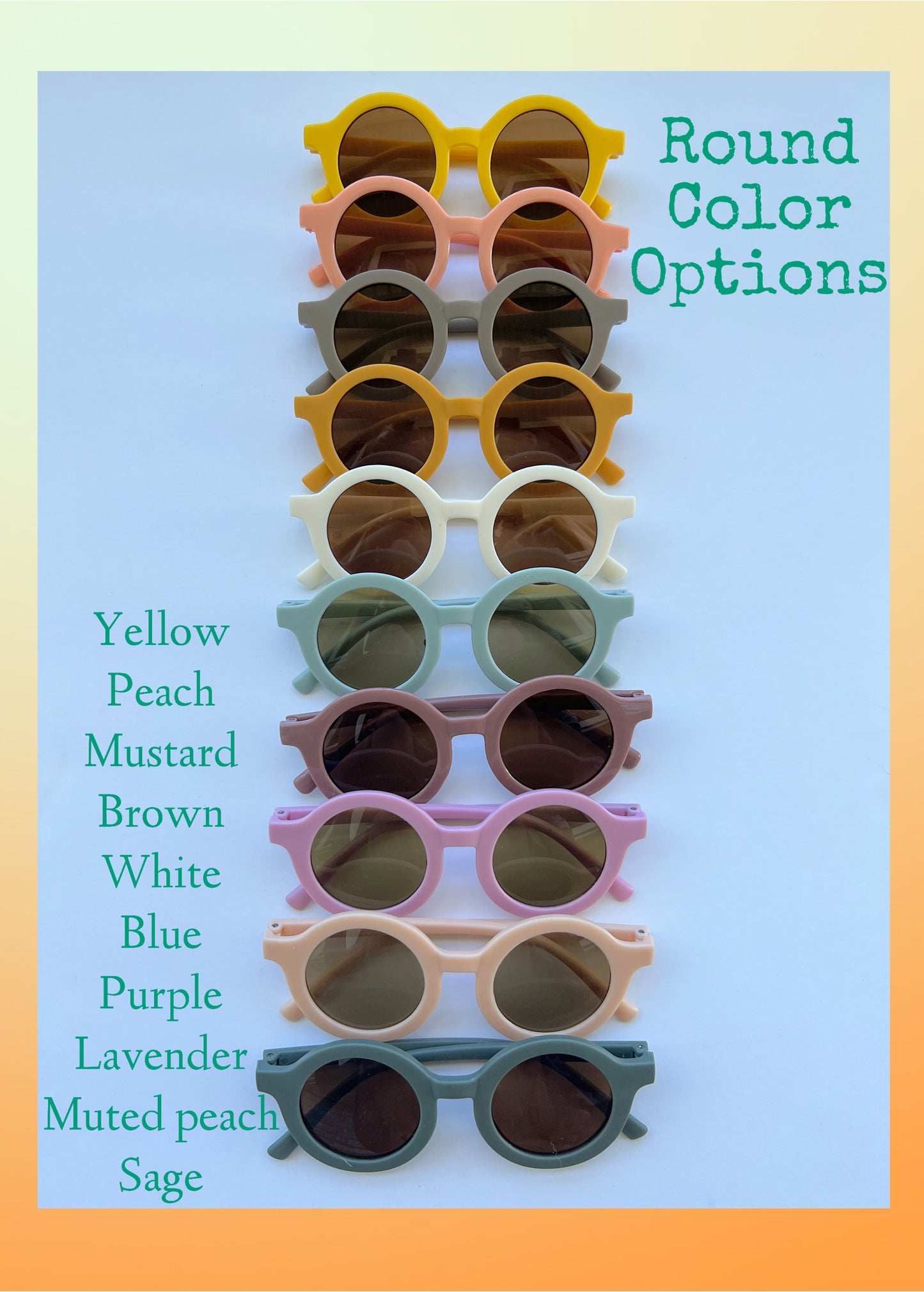 Retro custom name sunnies