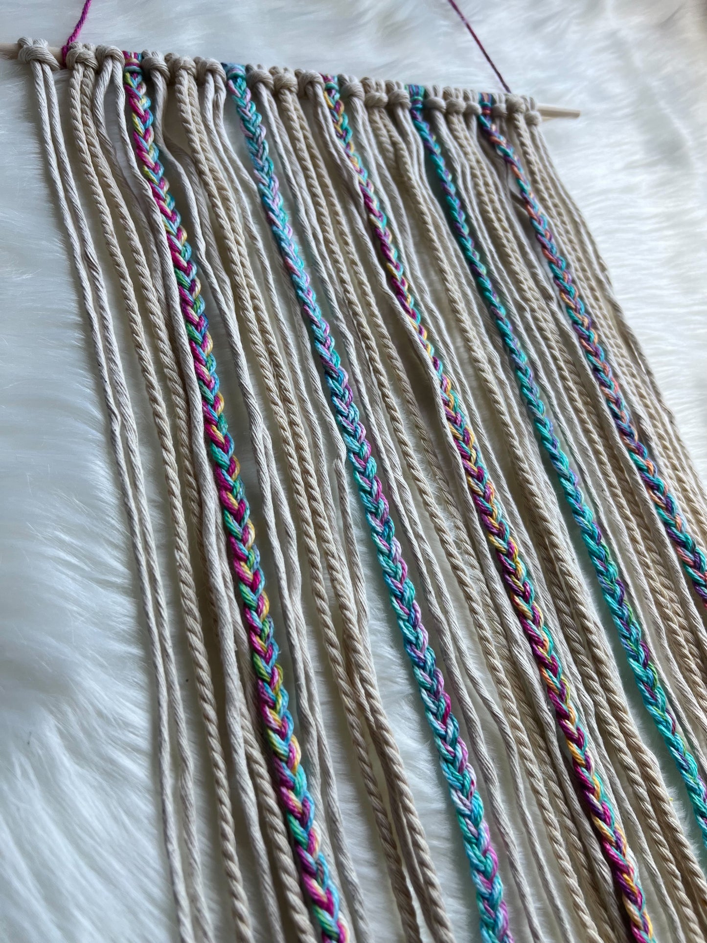 Vintage rainbow bow holder