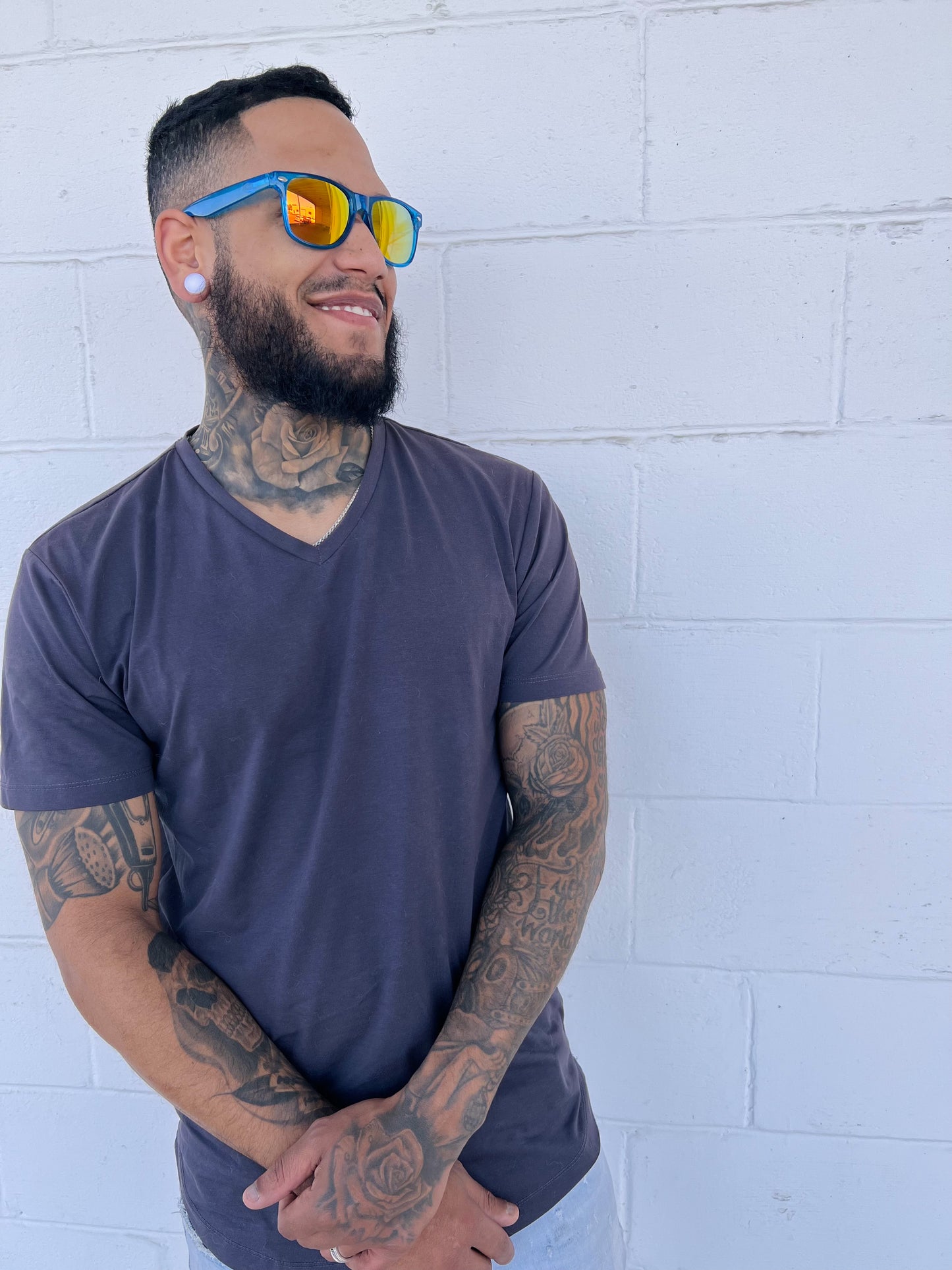 Adult translucent mirrored wayfarers