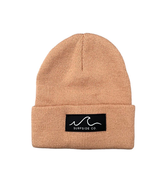 Surfside Co tan beanie (age 6-10)