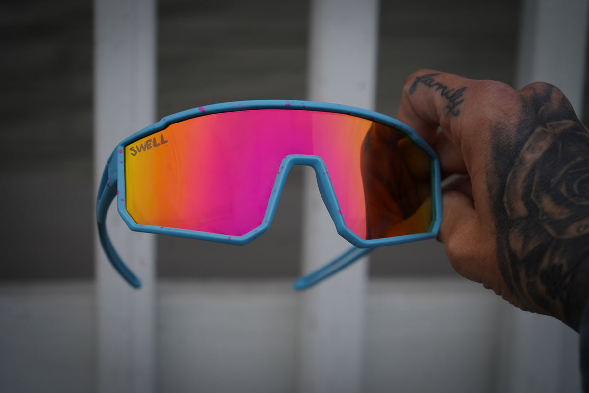 Large youth UV400 polarized cycling sunnies