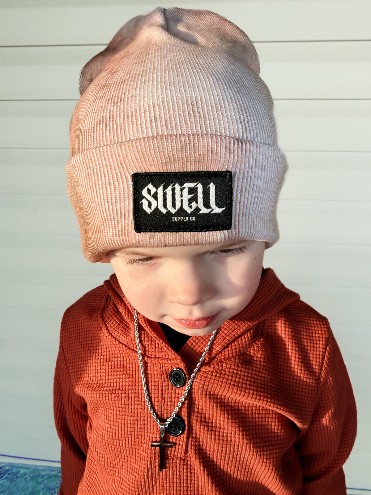 DESERTED acid wash beanie