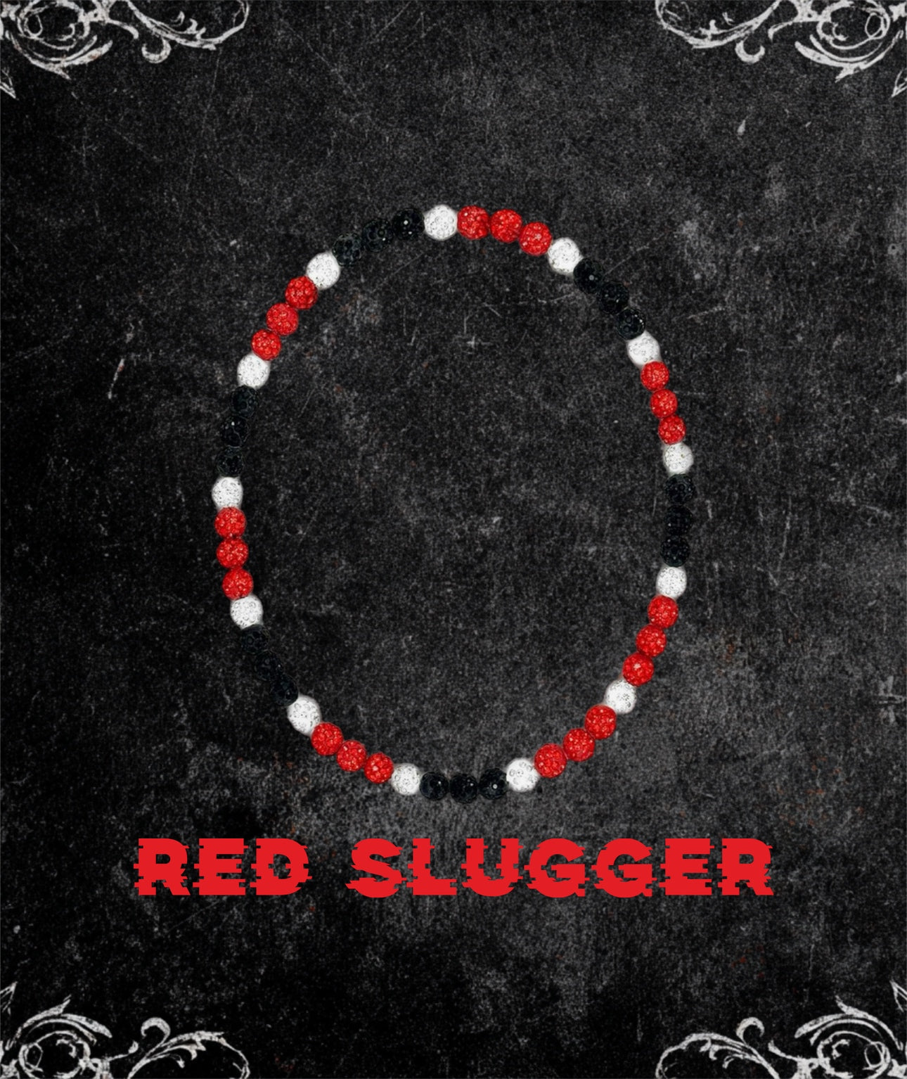 Red Slugger Baseball necklace