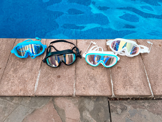 Swell UV protected swim goggles