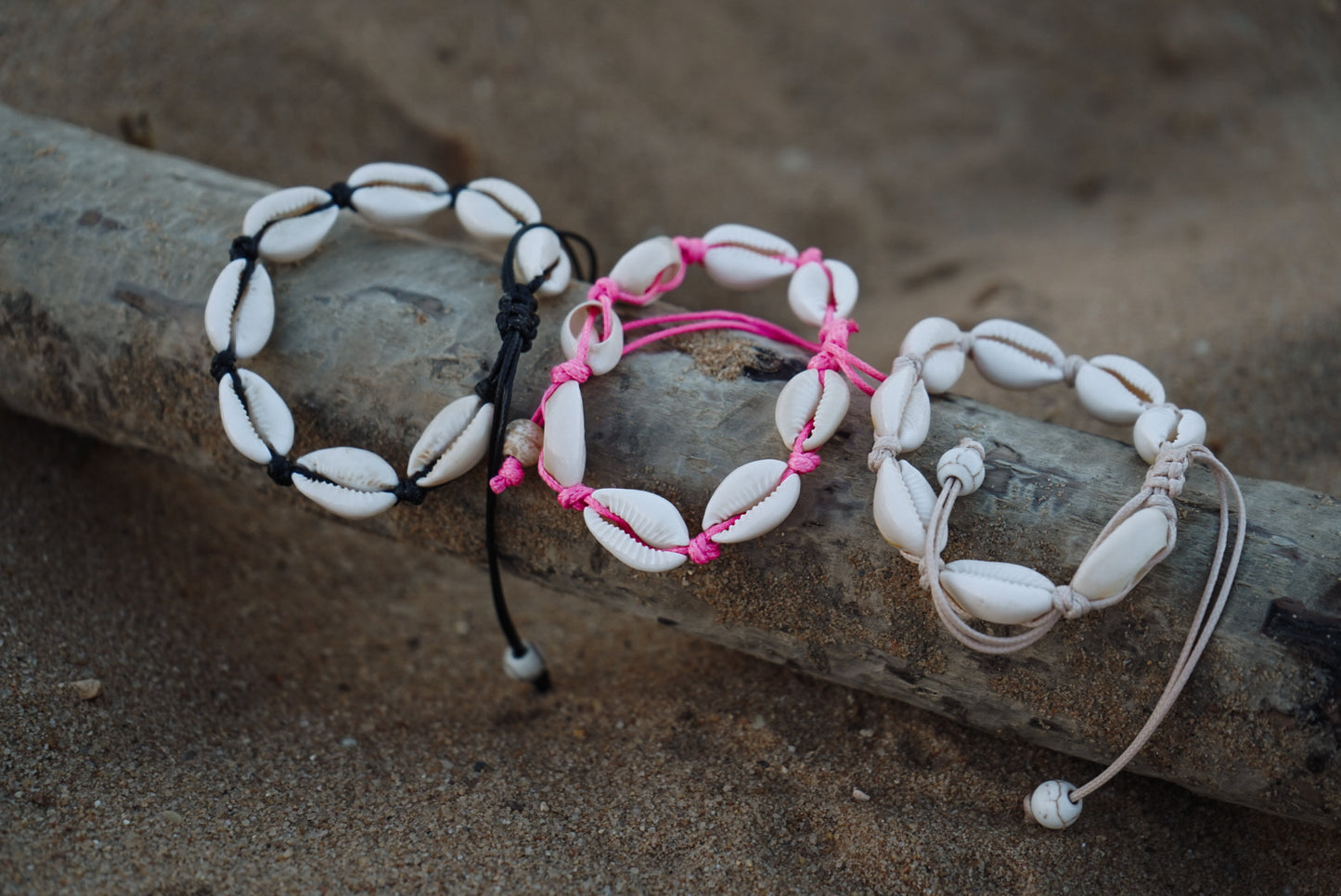 Cowrie shell adjustable anklets