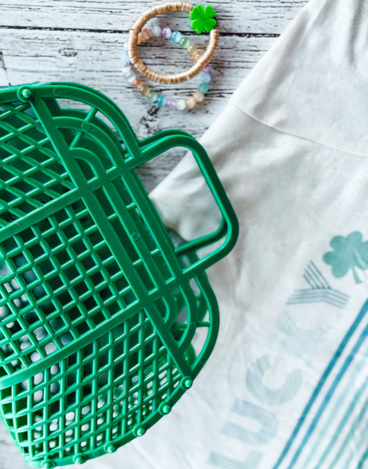 Green jelly bag