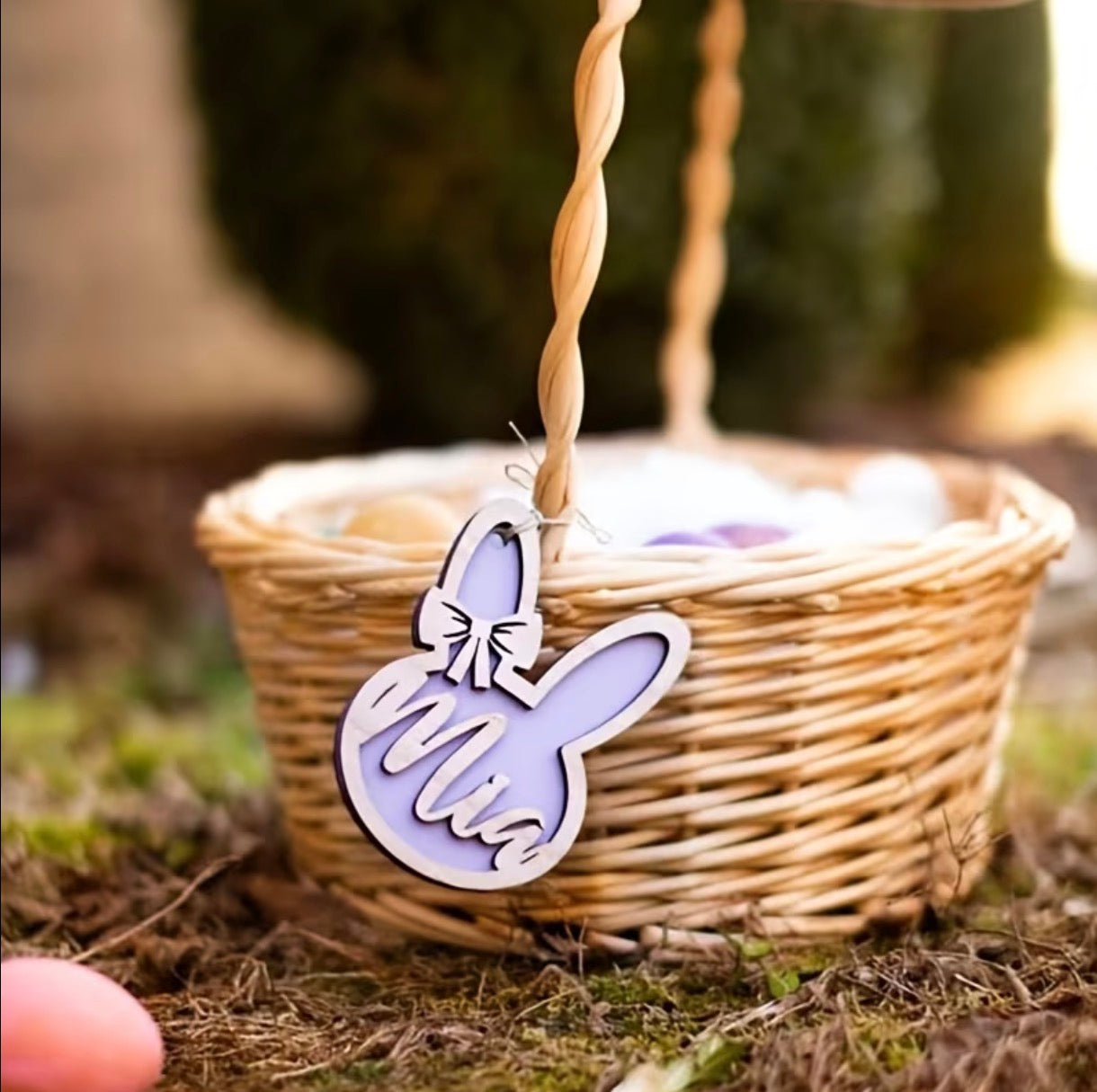 Bunny ears customizable tag