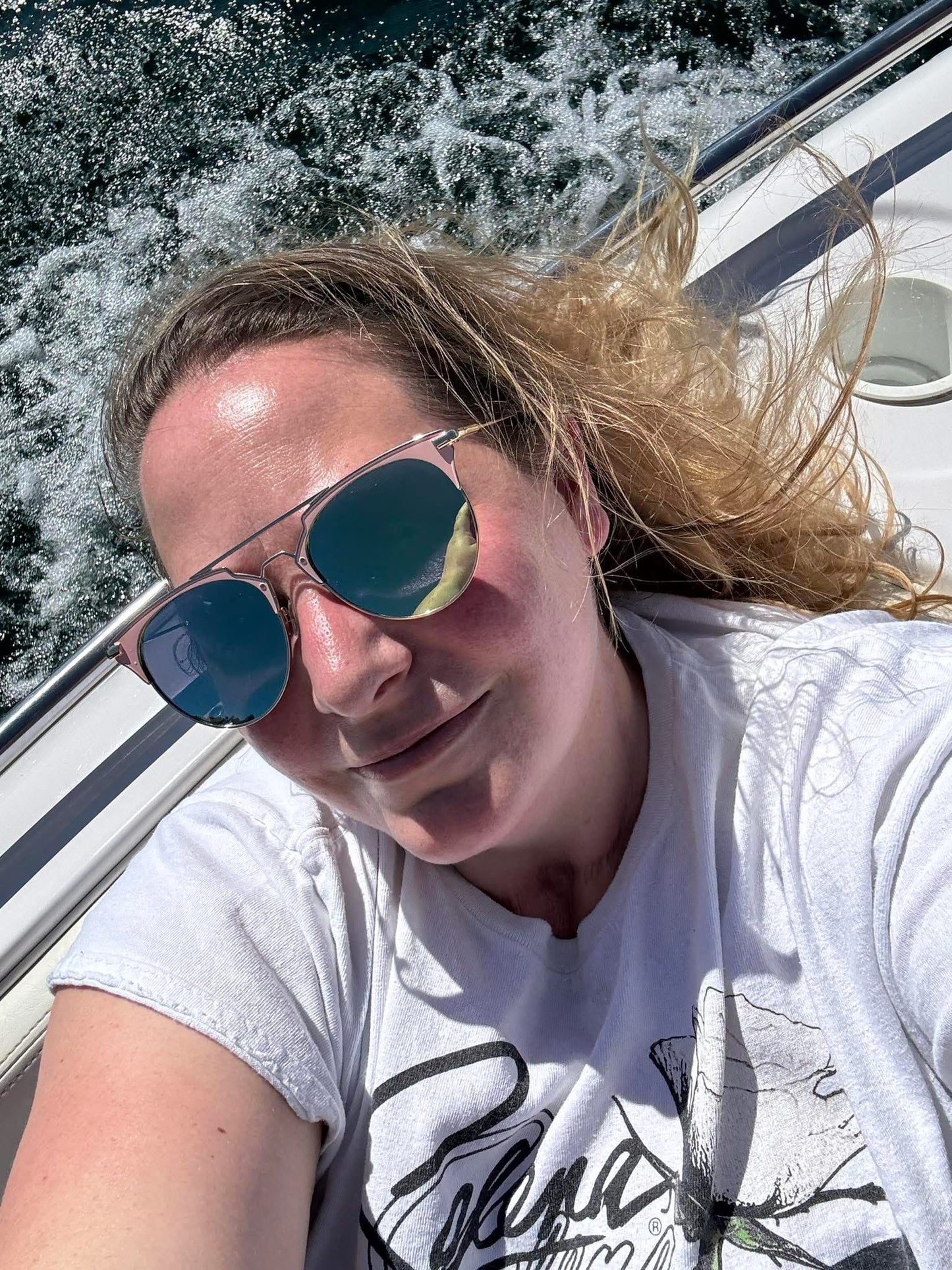 Adult Rose gold mirrored double bridge aviators