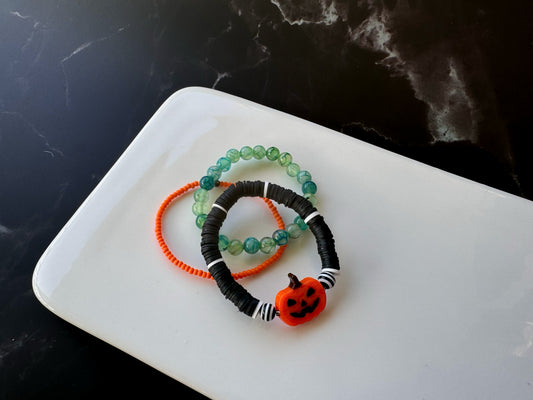 Pumpkin/green set of 3
