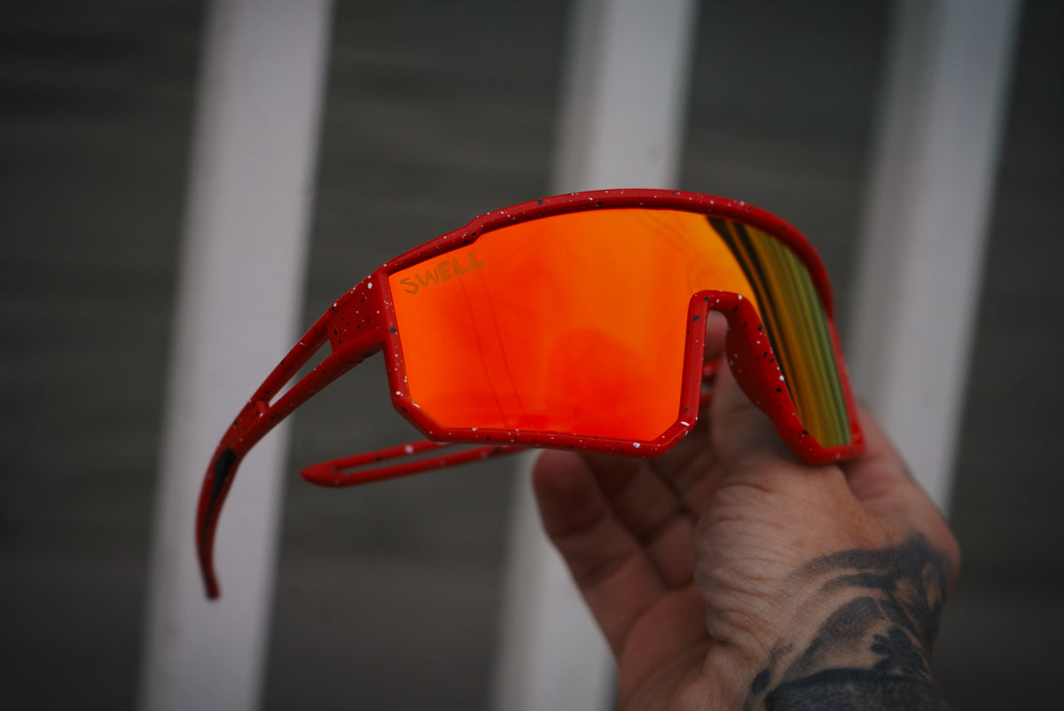Large youth UV400 polarized cycling sunnies
