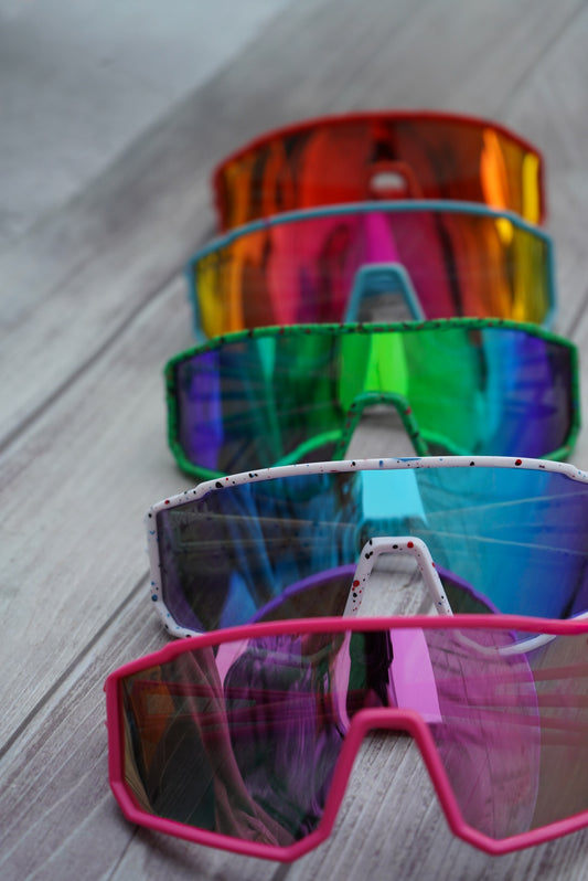 Large youth UV400 polarized cycling sunnies