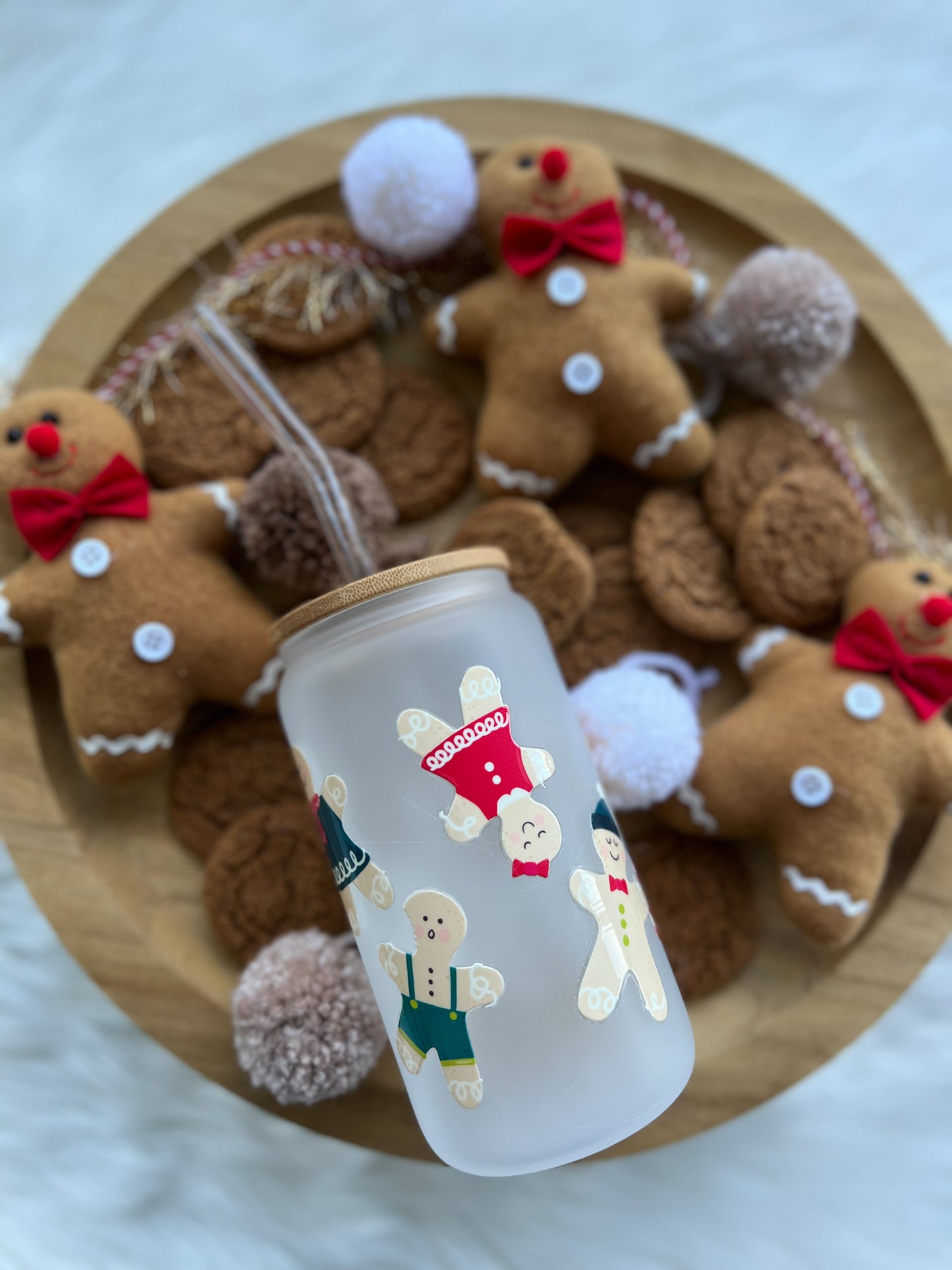 Gingerbread man tumbler