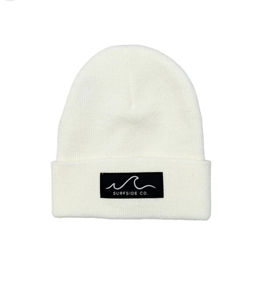 Surfside Co white toddler beanie