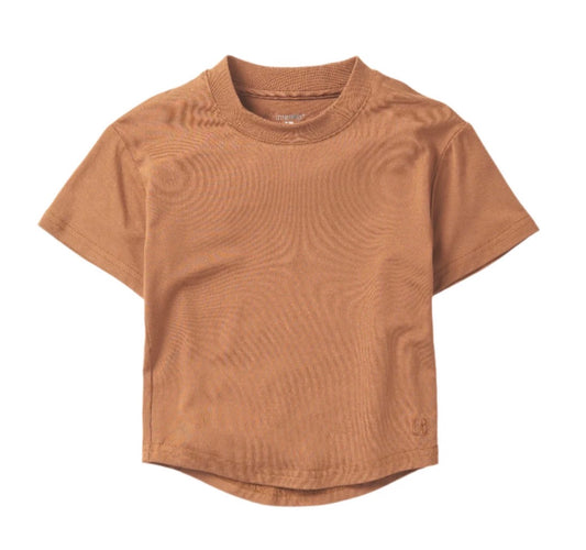 Little Bipsy chestnut oversized bamboo tee 12/18 months