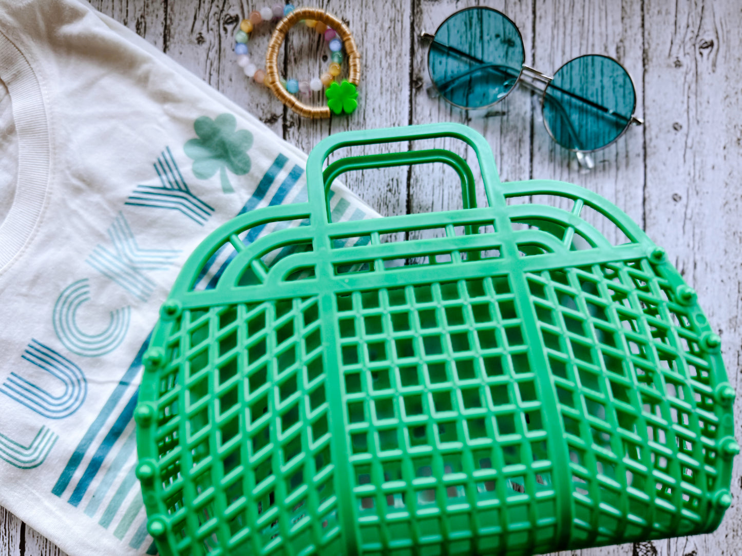 Green jelly bag