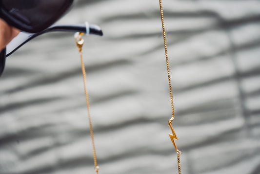 Stainless lightning sunglass lanyards
