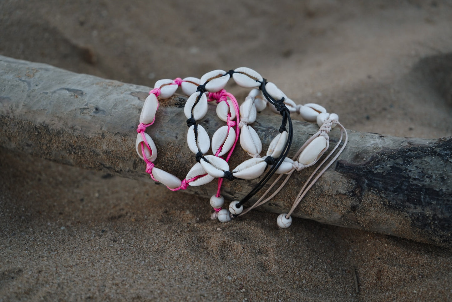 Cowrie shell adjustable anklets
