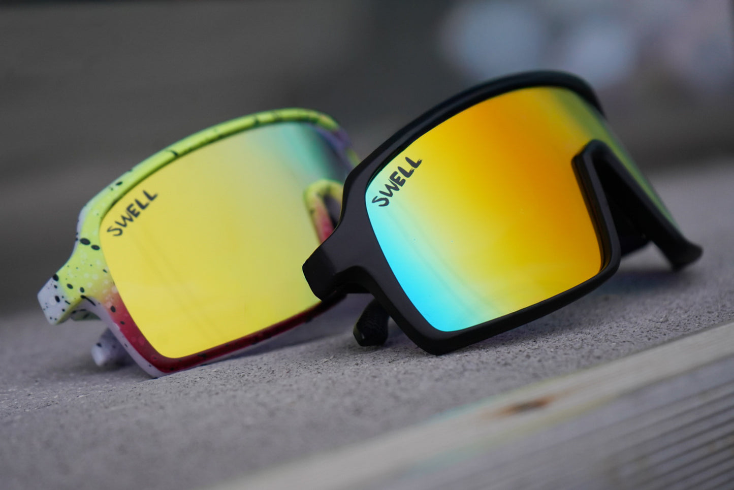 Adult black & red polarized cobra glasses