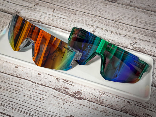 Adult translucent mirrored sports sunglasses UV400 (4 colors)