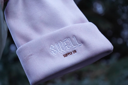 Embroidered Swell acid wash beanie DISCOUNTED