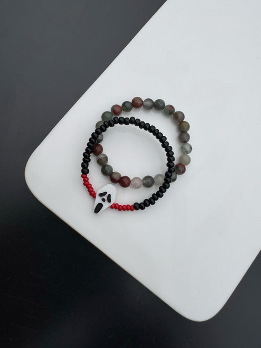 African bloodstone scream set of 2