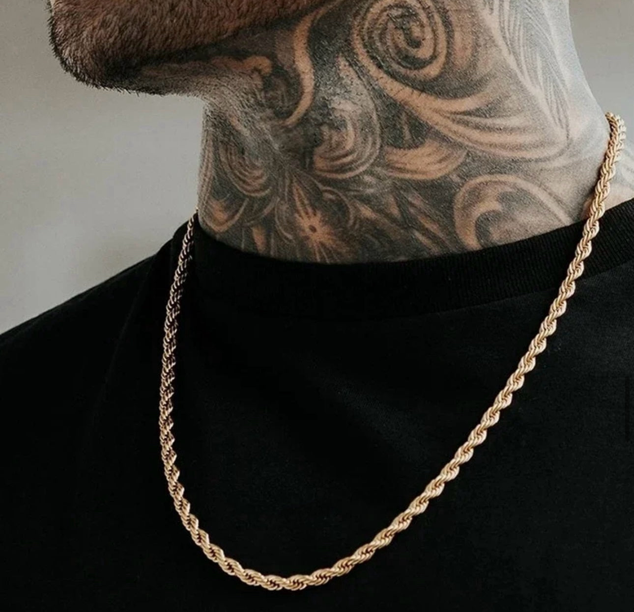 3mm gold stainless steel twist rope